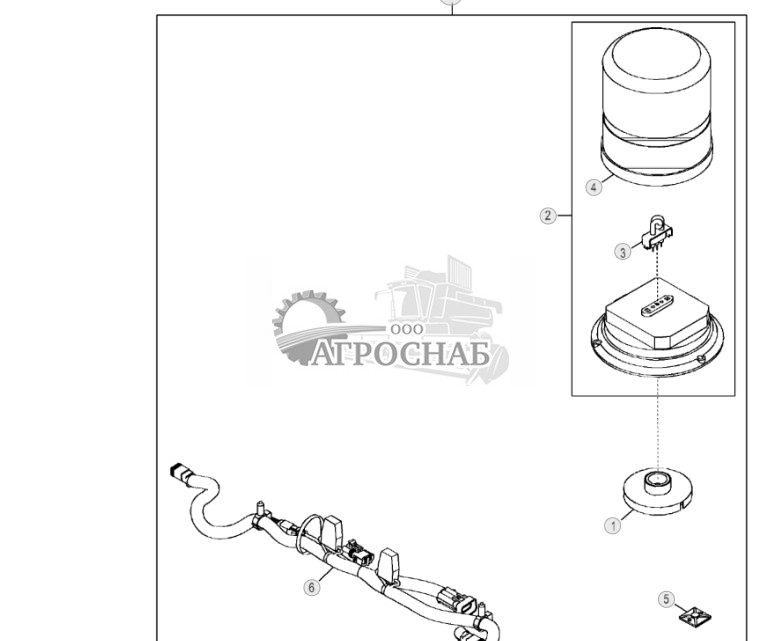 Комплект предупреждающего проблескового маяка - ST2574 98.jpg